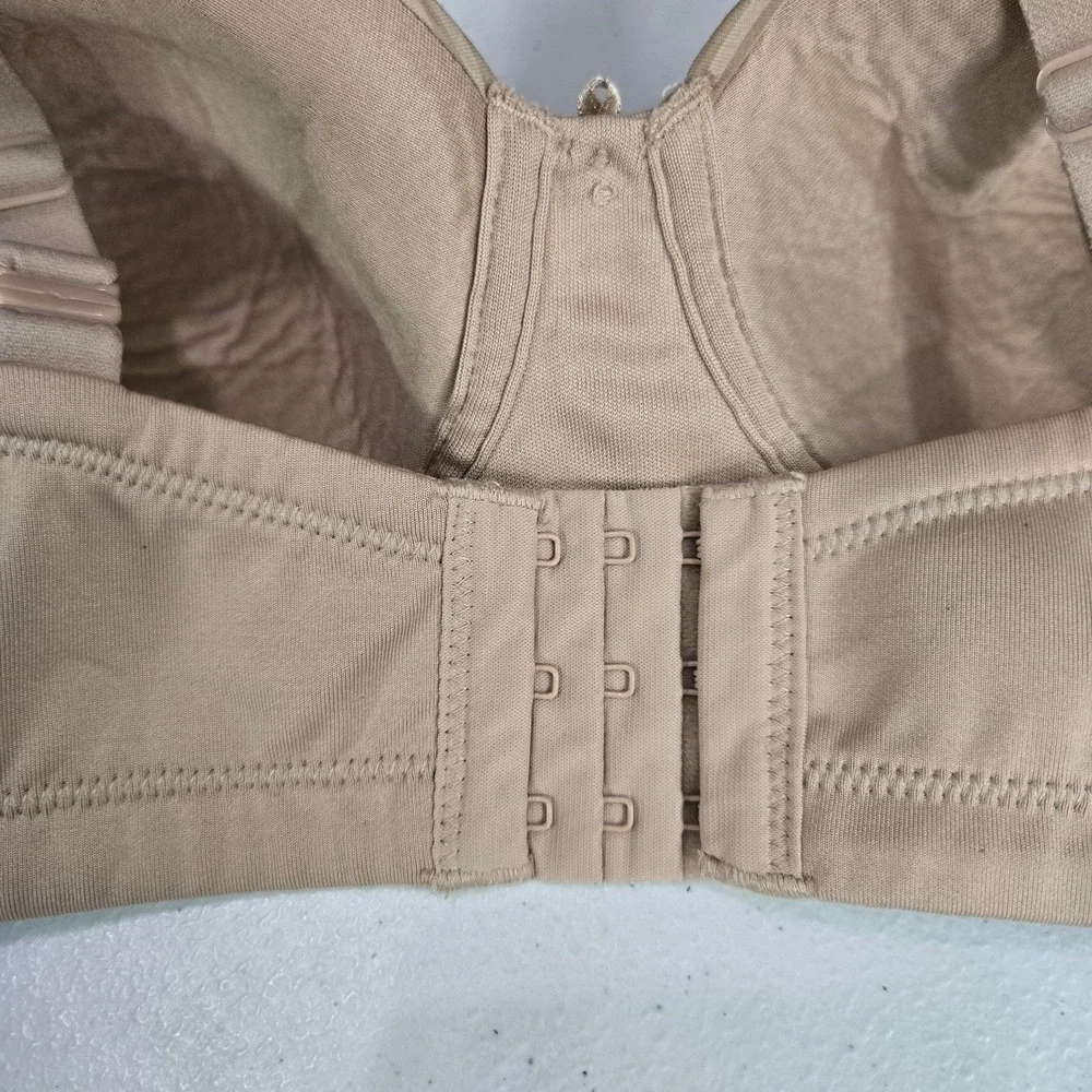Vanity Fair Women Bra 36D Beige Striped‎ T Shirt Wireless Convertible